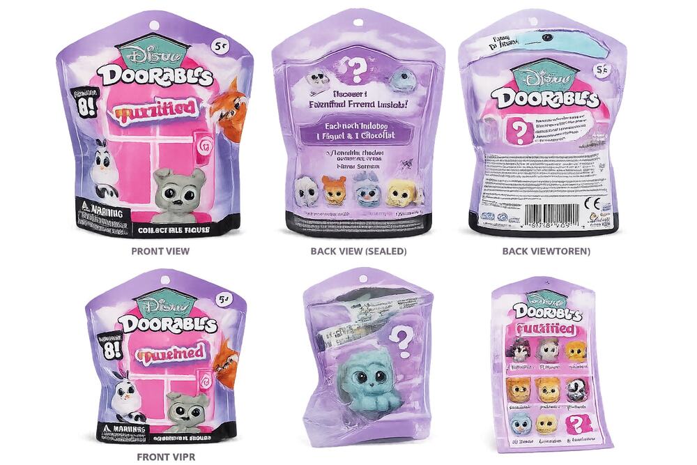 Disney Doorables Fuzzified Mystery Blind Bag Collectible Figure